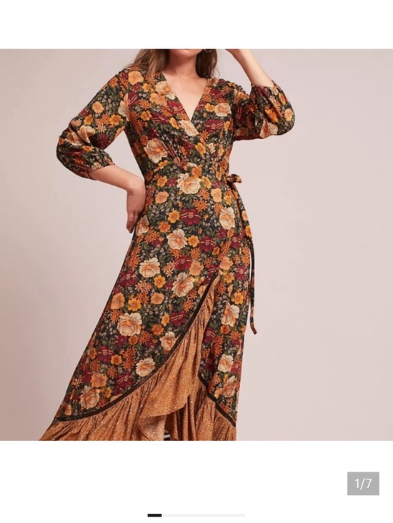 FARM Rio Dresses & Skirts - FARM Rio Wrap Maxi Dress in Autumn Floral